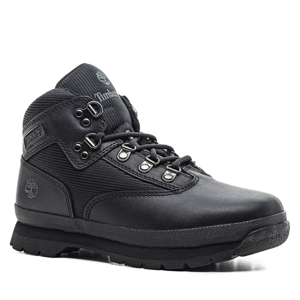 Zapatillas Timberland Argentina Niños - Junior Euro Hiker Boots - Negras - LBAITK-702